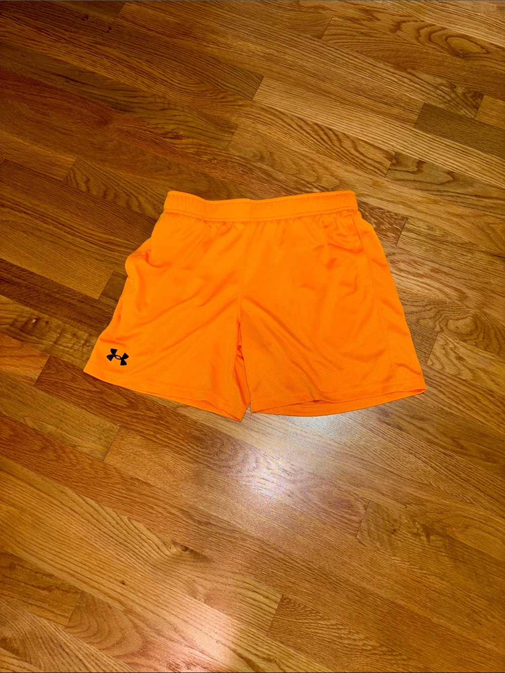 Under Armour Bright Orange Athletic Mesh Shorts